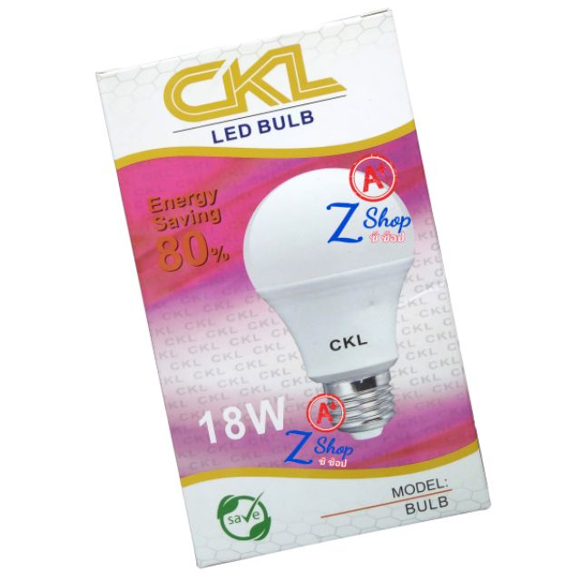 หลอดไฟ CKL-18W LED Bulb ตกไม่แตก ขั้วเกลียว E27 ประหยัดไฟ