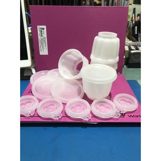 Tupperwareเบเกอรี่ถ้วยทำขนมกว้าง6cmลึก6cmเปิดท้ายและปากได้6ชุดต่อเชต