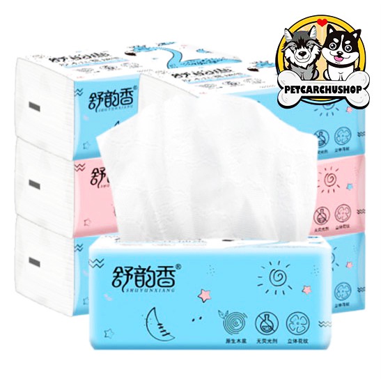 [1บาท]กระดาษทิชชู่ ทิชชูเช็ดหน้า กระดาษเช็ดมือ เอนกประสงค์ ซึบซับน้ำได้ดี เหนียวนุ่ม ไม่เป็นขุย 1ห่อมี210 แผ่น