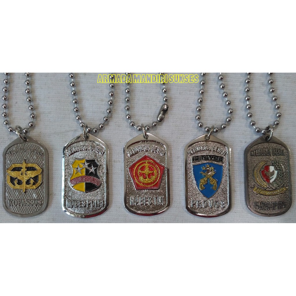 สร้อยคอเหล็กพร้อมโลโก้ Unity - สร้อยคอ TNI - สร้อยคอตํารวจ