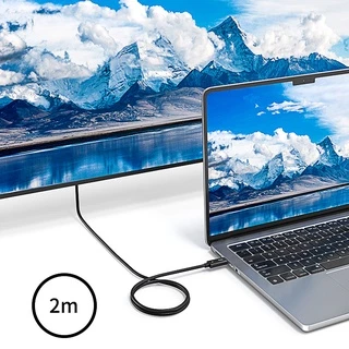Acasis Thunderbolt สายเคเบิล 4 เส้น 40Gbps ชาร์จ 100W หน้าจอ 8K หรือวิดีโอ 4K คู่ เข้ากันได้กับ Thunderbolt 3/4 USB4 อุปกรณ์พอร์ต Type-C