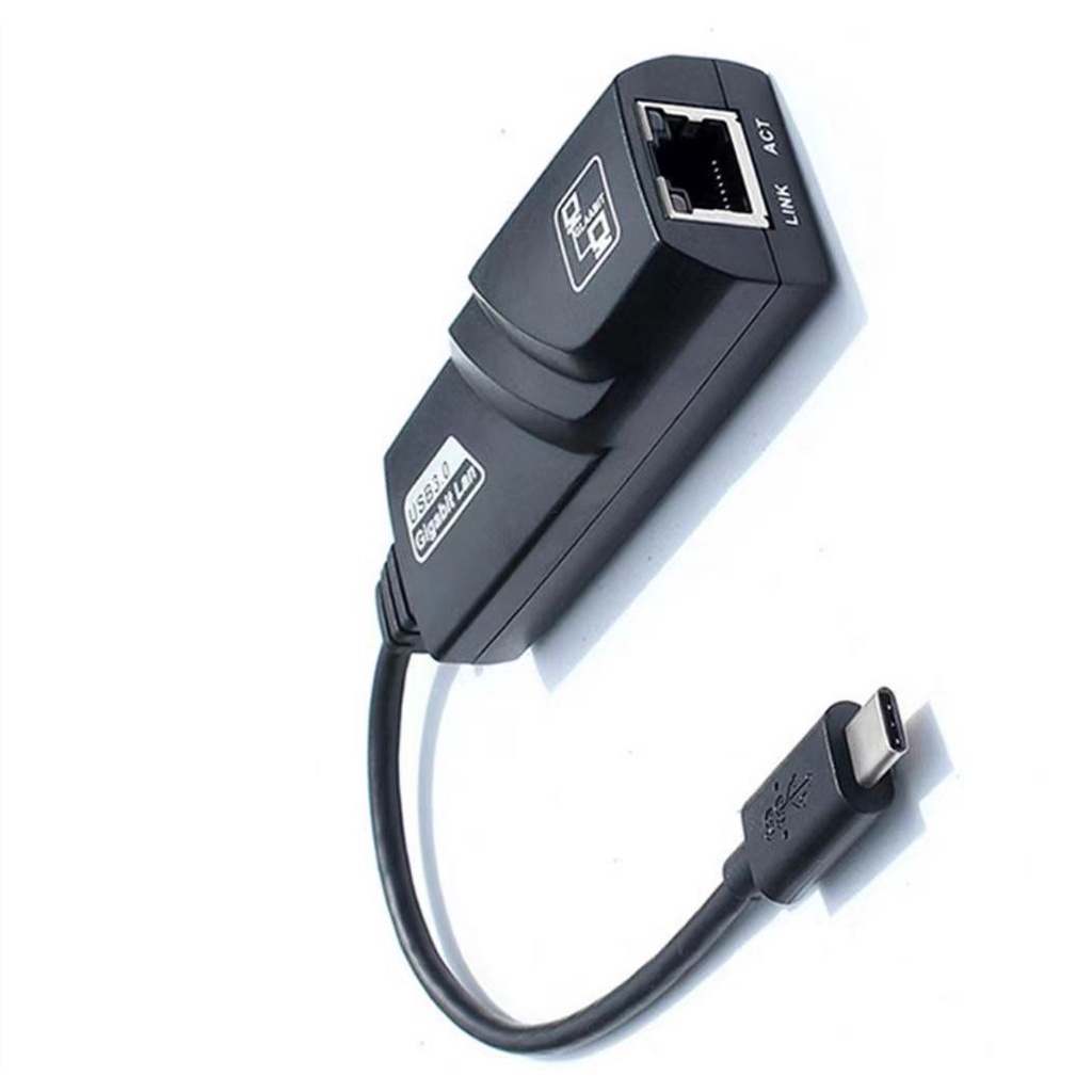 Type C USB-C 3.1 to RJ45 Gigabit Ethernet 1000Mbps LAN Network Adapter
