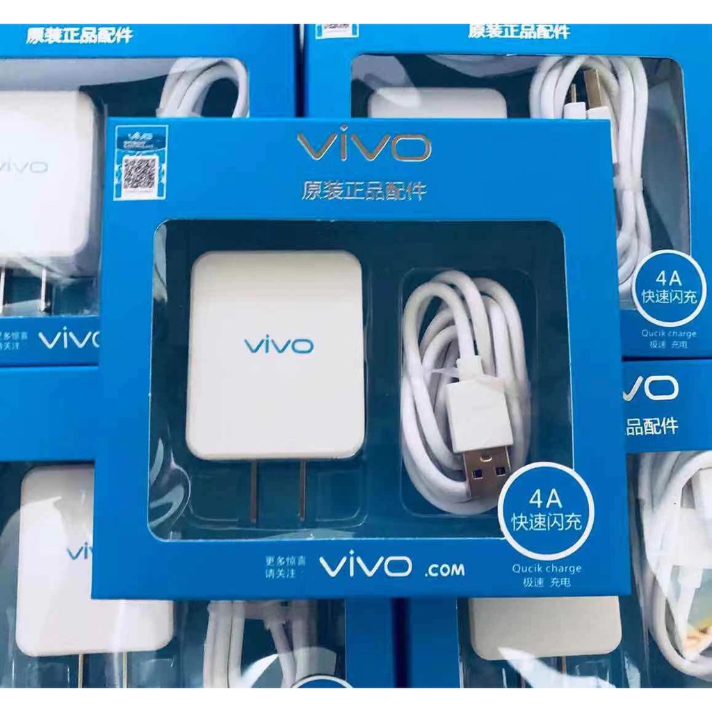 สายชาร์จเร็วVivo+หัวชาร์จ ชุดชาร์จวีโว หัวปลั๊ก+สายชาร์จ รองรับสายชาร์จ Micro USB ทุกรุ่น