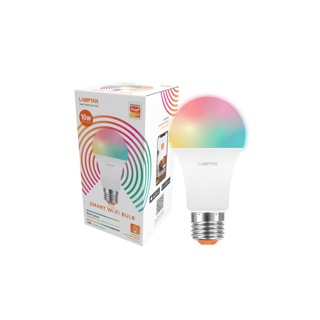 LAMPTANหลอดไฟหลายเฉดสี LED Smart Wifi Bulb RGB 10วัตต์ ควบคุมด้วยSmartphone ขั้วE27