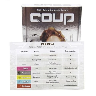 Coup / Coup Reformation คู่มือไทย Board game - บอร์ดเกม เกมสายลับ เกมโค่นอำนาจ