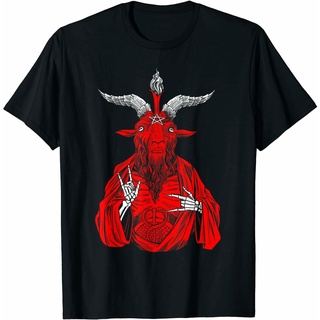 เสื้อผ้าผชเสื้อยืด พิมพ์ลาย Blackcraft Antichrist Goat Baphome For Atheist สําหรับผู้ชายS-5XL