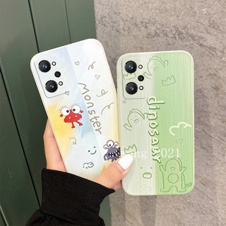 Ready Stock 2022 New Design Casing Realme GT Neo 3 3T Neo 2 GT 2 Pro เคส Phone Case Oil Painting Cute Cartoon Pattern Soft Case Straight Side Anti-fall Back Cover เคสโทรศัพท์