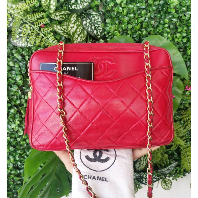 chanel​ vintage​ camera​ bag​size​ 9