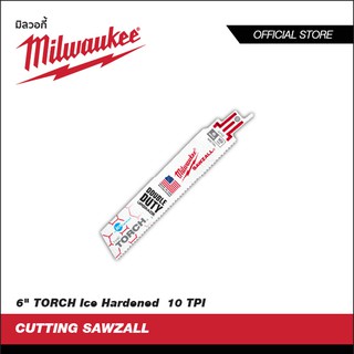 MILWAUKEE ใบเลื่อย ใบเลื่อยซอว์ซอลตัดเหล็กTORCH Ice Hardened  10 TPI (5ใบ)