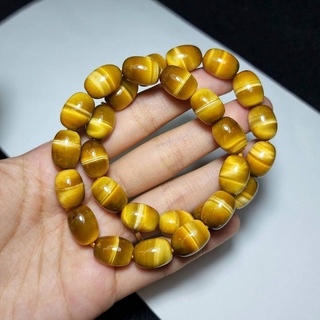 🎉 สร้อยข้อมือหิน Golden Tiger Eye 🎉⭐⭐ Premium ⭐⭐ขนาด 10 มิล จัดส่งฟรีค่ะ!!