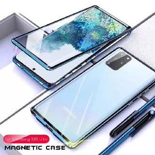 เคสแม่เหล็ก Samsung S8 S8+ S9 S9+ S10 S10+ S10 Lite S20 S20+ S20 Ultra Metal Magnetic Double-sides Glass Case