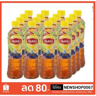 ลิปตัน ชาเลมอน รสมะนาว ขนาด 320มลต่อขวด แพ็คละ12ขวด+++Lipton Lemon Tea 320ml/bottle 12bottle/pack++