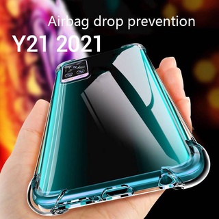 T1X(พร้อมส่งในไทย)เคสTPUใสกันกระแทกคลุมกล้องVivo T1X/Y33T/Y21T/Y33S/Y21 2021