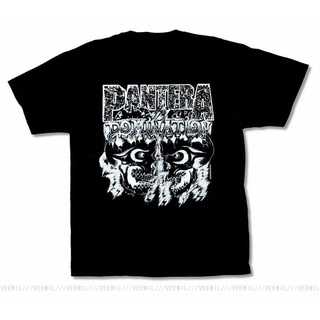 ขายดี!เสื้อยืดผ้าฝ้าย พิมพ์ลาย PANTERA DOMINATION BLACK ADULT METAL BAND MUSIC Style HMmbco46POfmka81S-5XL