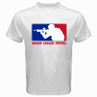 เสื้อยืดผ้าฝ้ายพิมพ์ลายขายดี เสื้อยืด พิมพ์ลายกราฟิก Mli Major League Infidel สุดเท่ ราคาถูก สําหรับผู้ชาย