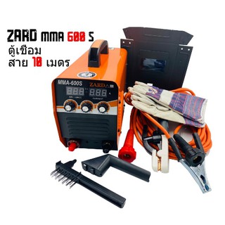 ตู้เชื่อมอินเวอร์เตอร์ Zard งานหนัก MMA600s Amp รุ่นใหม่ 3ปุ่มปรับ2หน้าจอ สายเชื่อมยาว10เมตร