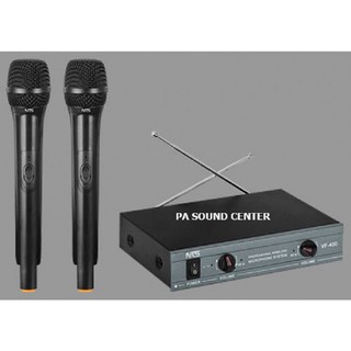 NTS VF 400 ไมโครโฟนไร้สาย VF400 ไมค์ลอย ถือคู่ PA SOUND CENTER พีเอ ซาวด์ เซนเตอร์