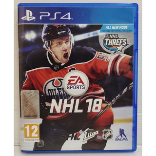 แผ่นPS4 แท้ -NHL18 น่าสะสม แผ่นไม่มีแม้รอยขีดข่วน ✅✅