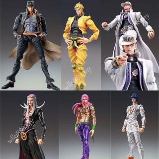 โมเดลฟิกเกอร์ PVC อนิเมะ JoJo Bizarre Adventure Josuke Higashikata Kujo Jotaro Dio (17 ซม.)