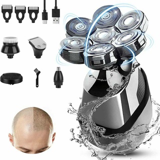 Electric Shaver 7 Head Razor Bald Beard Hair Skull Trimmer Beard Remover Men