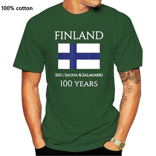 ขายดี!พร้อมส่ง เสื้อเชิ้ต ลาย Suomi Finland หลากสีสัน สําหรับผู้ชาย 2022 100 ปี | เสื้อยืด พิมพ์ลายธงฟินแลนด์S-5XL