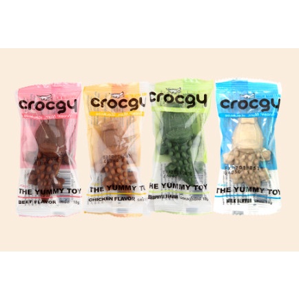 ขนมขัดฟันสุนัขรูปจระเข้ CROCGY ครอกกี้