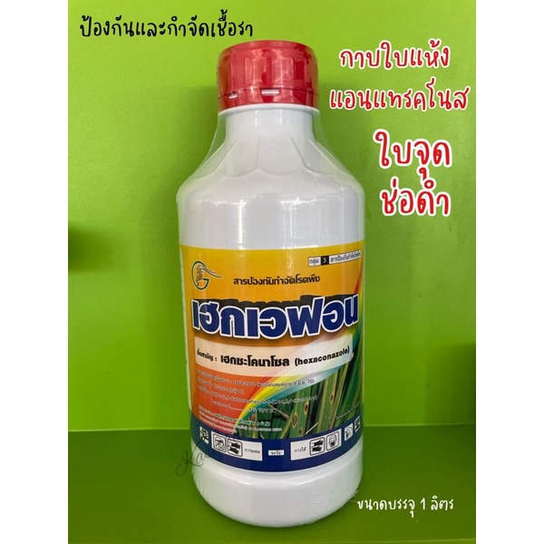 เฮกซะโคนาโซล5% 1ลิตร (กิเลนฟ้า) ยาขัดผิวมะม่วง กำจัดเชื้อรา กำโรคเมล็ดด่างในข้าว กาบใบแห้ง ป้องกันเชื้อรา ใบจุด ใบไหม้
