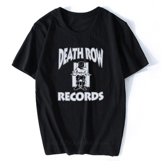 [COD]เสื้อยืดแขนสั้น ผ้าฝ้าย พิมพ์ลาย Death Row Records Tupac 2pac Dre สีดํา สําหรับผู้ชาย