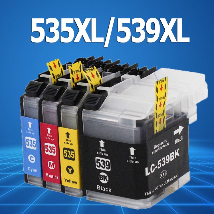 LC 535XL LC 539XL หมึก LC535 LC539 สีดำ LC535XL LC539XL ตลับหมึกที่รองรับสำหรับBrother DCP-J100  DCP