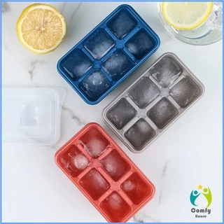 Comfy แม่พิมพ์น้ำแข็งก้อน ฝาปิด พร้อมฝา 6 ช่อง Ice tray mould
