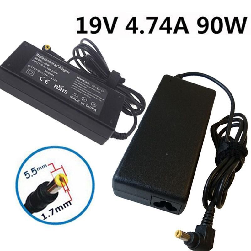 Acer สายชาร์จโน๊ตบุ๊ค Acer อะแดปเตอร์เอเซอร 19V / 4.74A 90W ขนาดแจ็ค 5.5 x 1.7mm