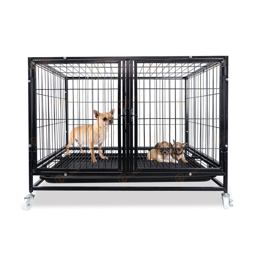 กรงสุนัข กรงแมว กรงกระต่าย กรงสุนัขขนาดใหญ่ กรงแมวขนาดใหญ่ มี2ประตู สามารถแยกกันอยู่ กรงเหล็ก Dog Cage Petass
