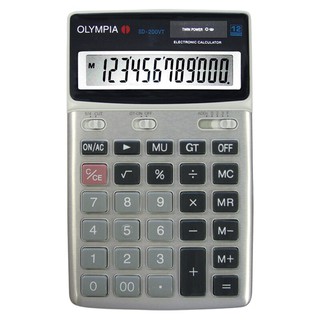 เครื่องคิดเลข แพ็ค 2 เครื่อง โอลิมเปีย 200VT Calculator Pack 2 Machine Olympia 200VT