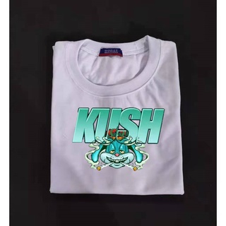 Tee เสื้อยืดชาย เสื้อเด็กหญิง - มาใหม่ Kush กระต่ายออกแบบเสื้อยืด (Unisex) เสื้อตราหานคู่ เสื้อสีขาว