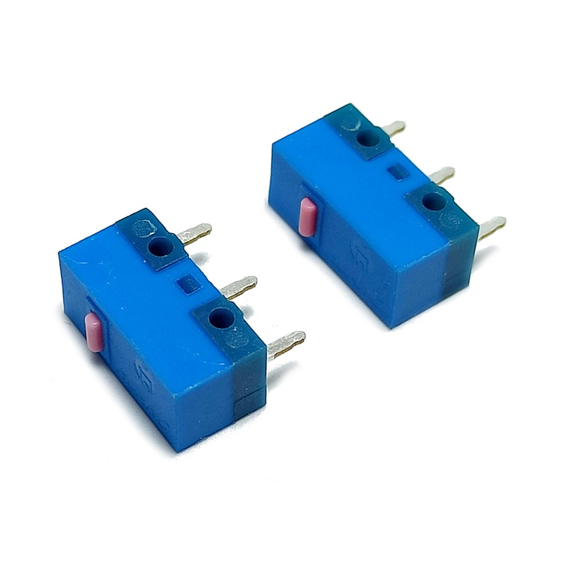 WIN 2 ชิ้น HUANO Micro Switch Pink Dot 0.74N Microswitch Switches สําหรับเมาส์สําหรับเล่นเกม