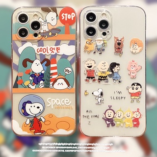 oppo A17 a94 ปกป้องเคสโทรศัพท์เลนส์ a12 a3s a5 a9 2020 a15 a16 a31 a32 a53 a54 a74 A76 A77S  a91 a92 cartoon snoopy reno4 5 6Z f11 r15 r17 pro เปลือกซิลิโคน TPU