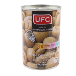 ยูเอฟซีเห็ดแชมปิญอง 425กรัม UFC Champignon Mushroom 425g.วัตถุดิบปรุงอาหาร  อาหารกระป๋อง  ผักกระป๋อง เห็ดกระป๋อง