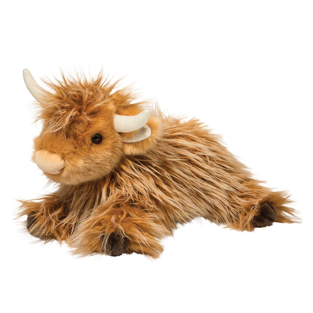 Douglas Wallace DLux Highland Cow - ตุ๊กตานิ่มวัวไฮแลนด์ขนปุย วอลเลซ ขนาดยาว 16 นิ้ว