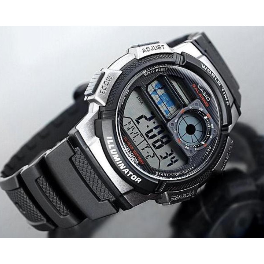 casio ของแท้ประกันศูนย์ นาฬิกาคาสิโอ ผู้ชาย รุ่น AE-1000W AE-1000WD / SMILEYTIME ขายแต่ของแท้ ประกันศูนย์cmg/c-thong