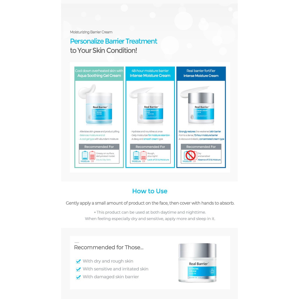 [ 100ml + Samples!! ] Real Barrier Extreme Cream - jerim_kor.th - ThaiPick