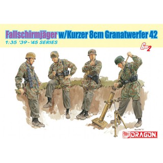 โมเดลประกอบ Dragon Model 1/35 DRA6373 FALLSCHIRMJAGER W/KURZER 8cm