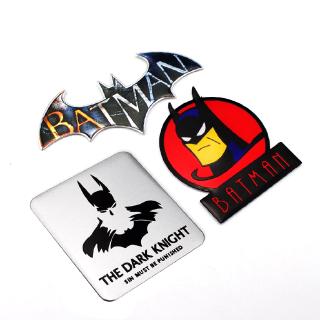 Batman Aluminum Alloy Car Body Sticker Nameplate for Mercedes Benz Proton Daihatsu KIA Hyundai Volvo Suzuki Auto Rear Window Emblem Badge Decal Scratch Cover Decoration