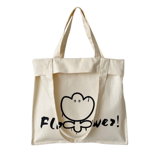 Tote Bag 🌷 D022 กระเป๋าผ้า ดอกไม้ก็มีชีวิต Flowwez! 🌹