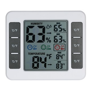 D&amp;B LCD Digital Indoor Thermometer Hygrometer Room ℃/℉ Temperature Humidity Gauge Meter Thermo-Hygro