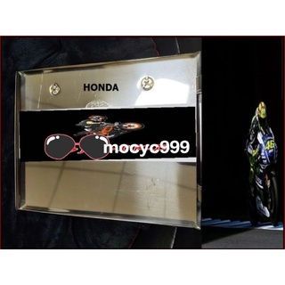 กรอบป้าย ไม่รวมแคปซูล รุ่น HONDA YAMAHA สแตนเลสSUS 430 แบบเงา กรอบป้าย มอไซด์ กรอบทะเบียน  กรอบเลส กรอบทะเบียน