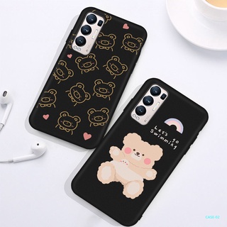 เคสโทรศัพท์มือถือ TPU ผิวด้าน กันกระแทก ลายหมี สําหรับ VIVO Y19 Case VIVO Y20 Y12S Y20S Y51 Y53 Y55 Y66 Y67 Y69 Y50G Y30 Y50
 M031