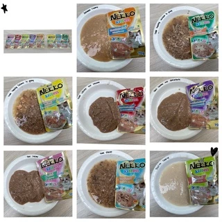(แบบโหล) Nekko Kitten Pouch ❤️😸 เน็กโกะ อาหารเปียกสำหรับลูกแมว 1 เดือนขึ้นไป บรรจุ 70g*12