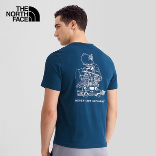 [S-5XL][Classic] Thenorthface North เสื้อยืดแขนสั้น ระบายอากาศ เหมาะกับฤดูใบไม้ผลิ กลางแจ้ง สําหรับคู่รัก | 7was