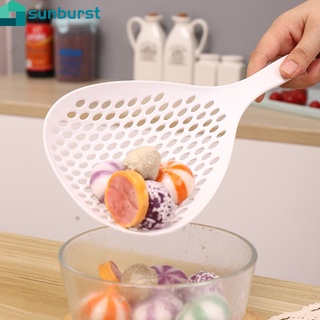 1Pc High Temperature Resistant Hangable Large Colander / Noodle Food Cooking Drainer Scoop / Kitchen Strainer Spoon