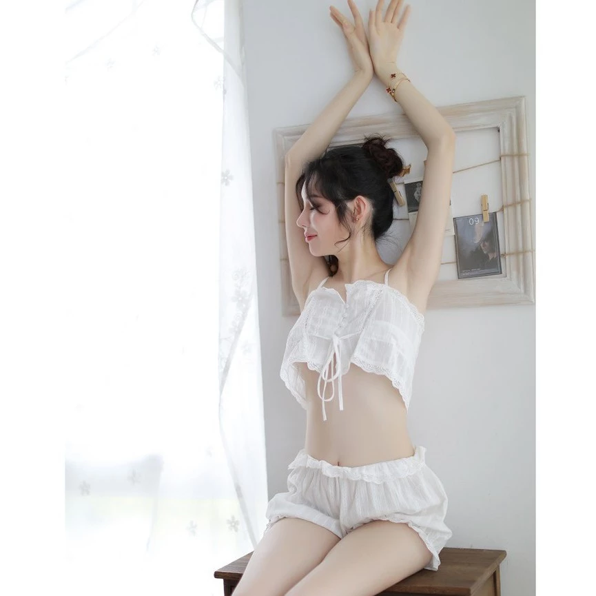ชุดนอน 3xlชุดนอนไม่ได้นอน 🌟 ชุดนอนเซ็กซี่ sexy ชุดนอนน่ารัก ชุดเซท2ชิ้น น่ารัก ชุดนอนเข้าเซต cute sleepwear set nightw thumbnail 8